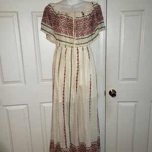 Border Print Maxi Dress